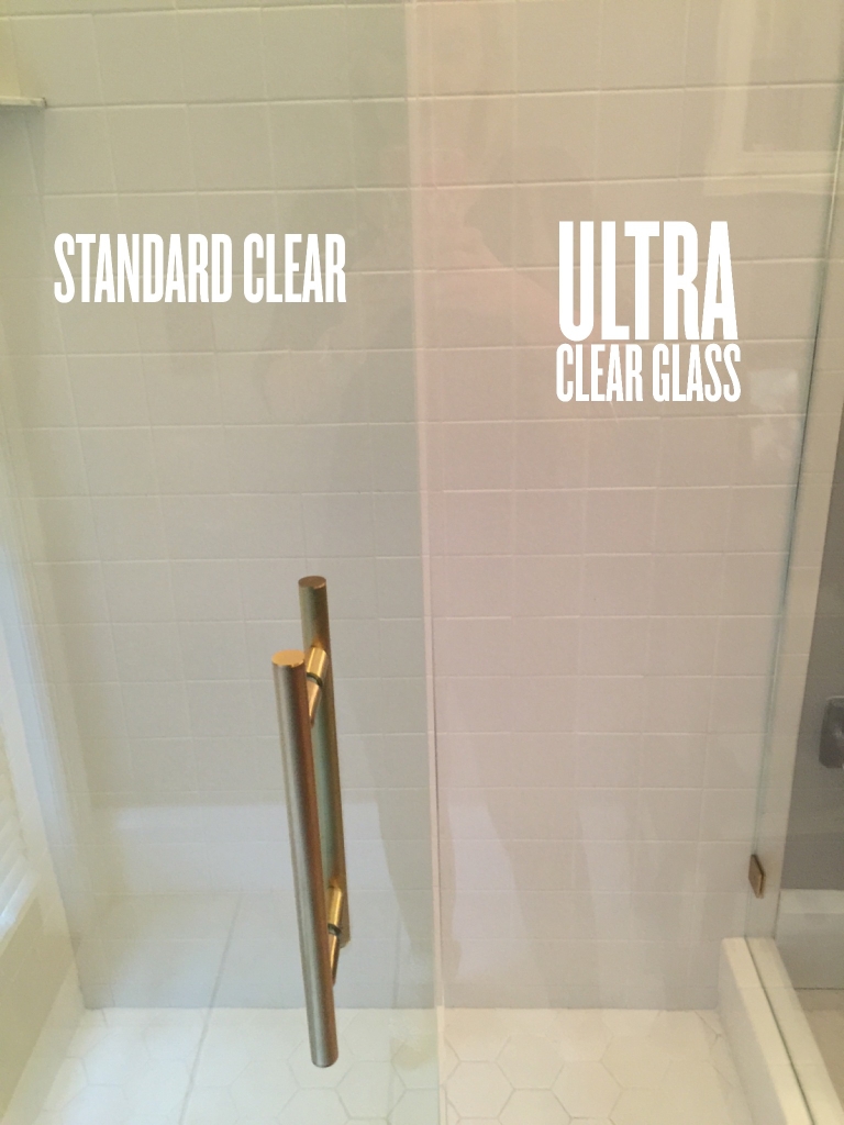 ultra clear or star fire glass next to standard clear